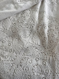 2.58m Rosemary XL Antique White Lace Table Linen