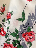 0.89m Romance with Roses Printed Square Table Linen