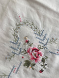 0.83m Under the Rose Pergola Embroidered White Square Table Linen