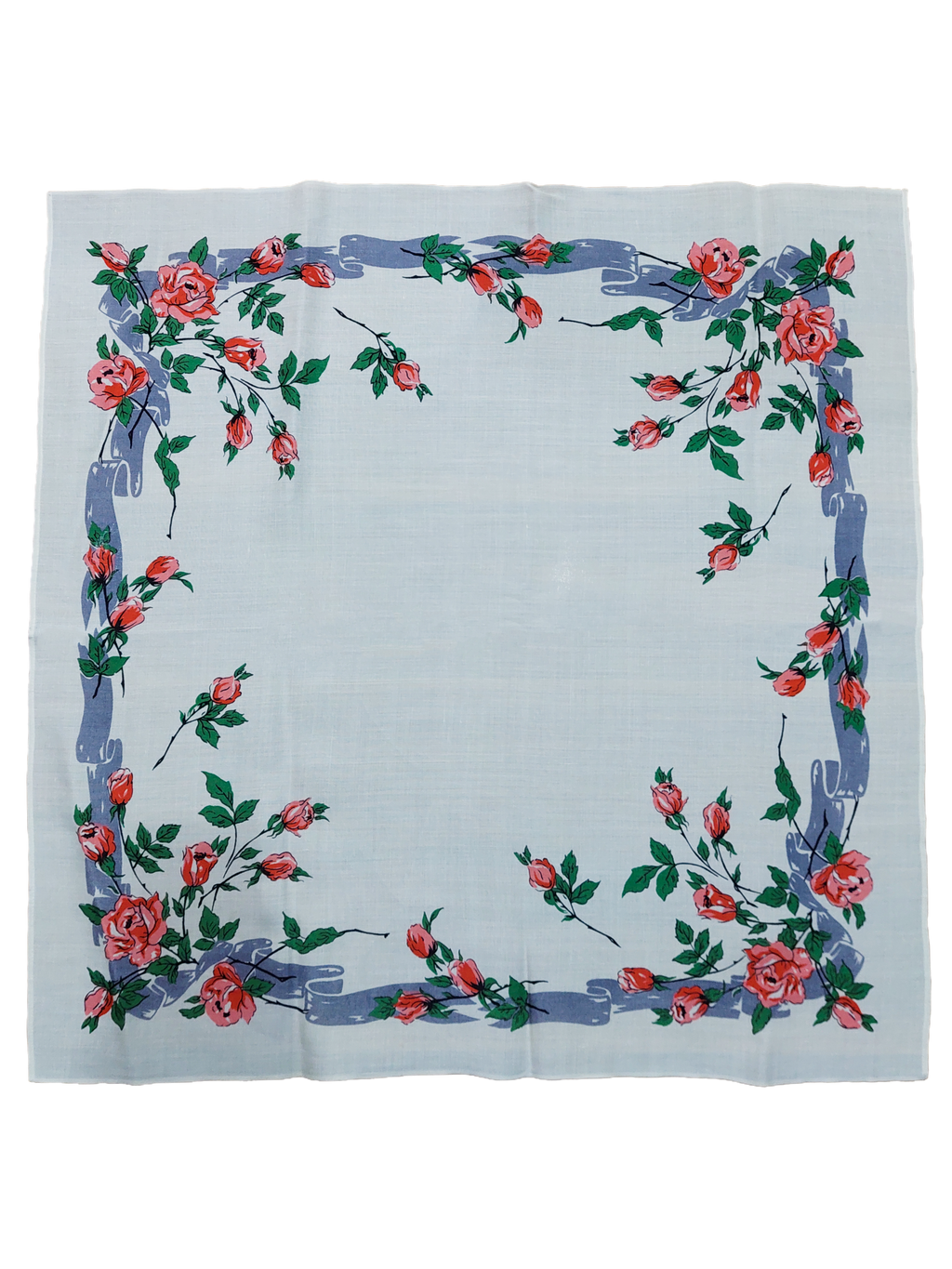 0.89m Romance with Roses Printed Square Table Linen