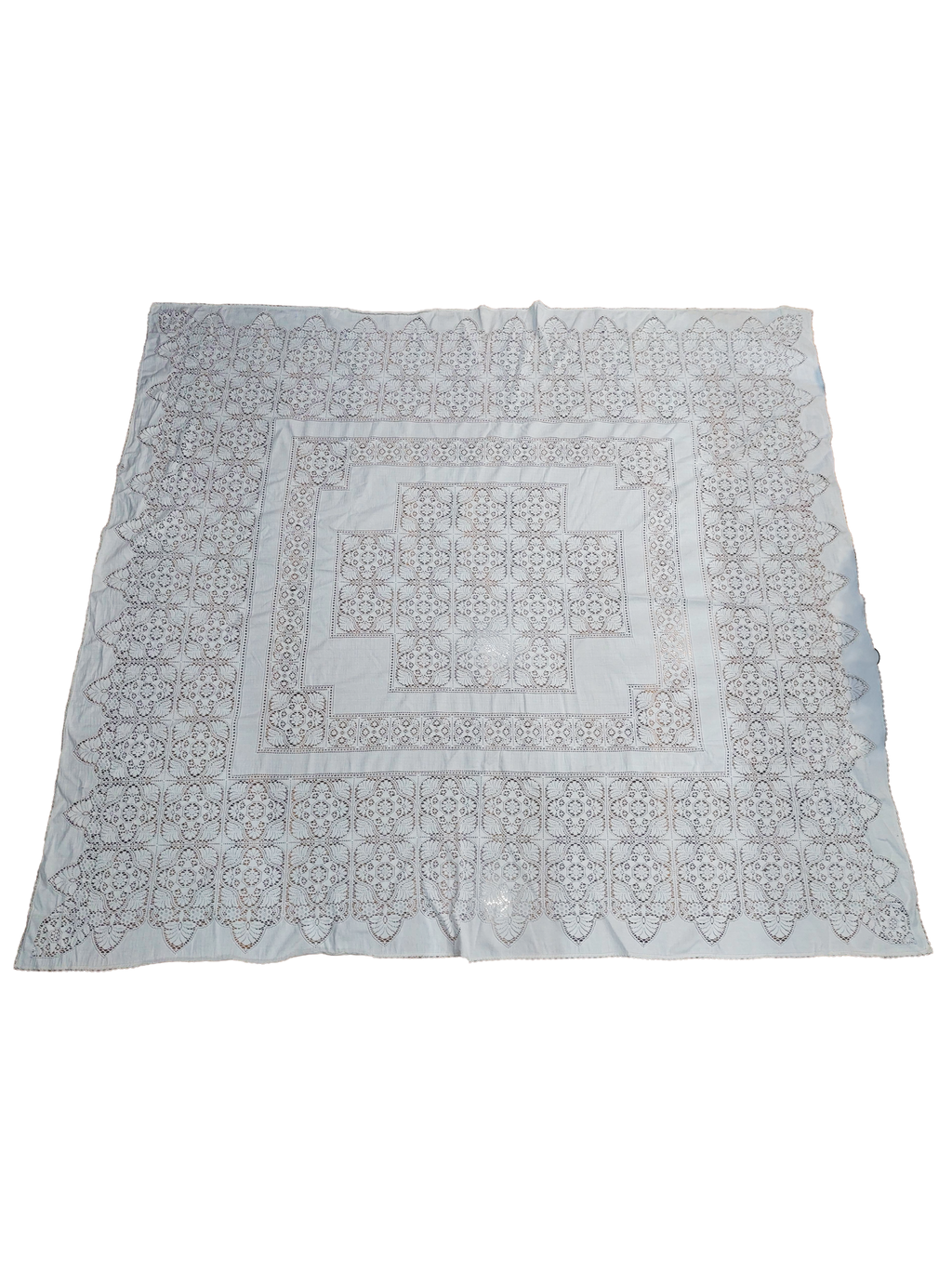 2.58m Rosemary XL Antique White Lace Table Linen