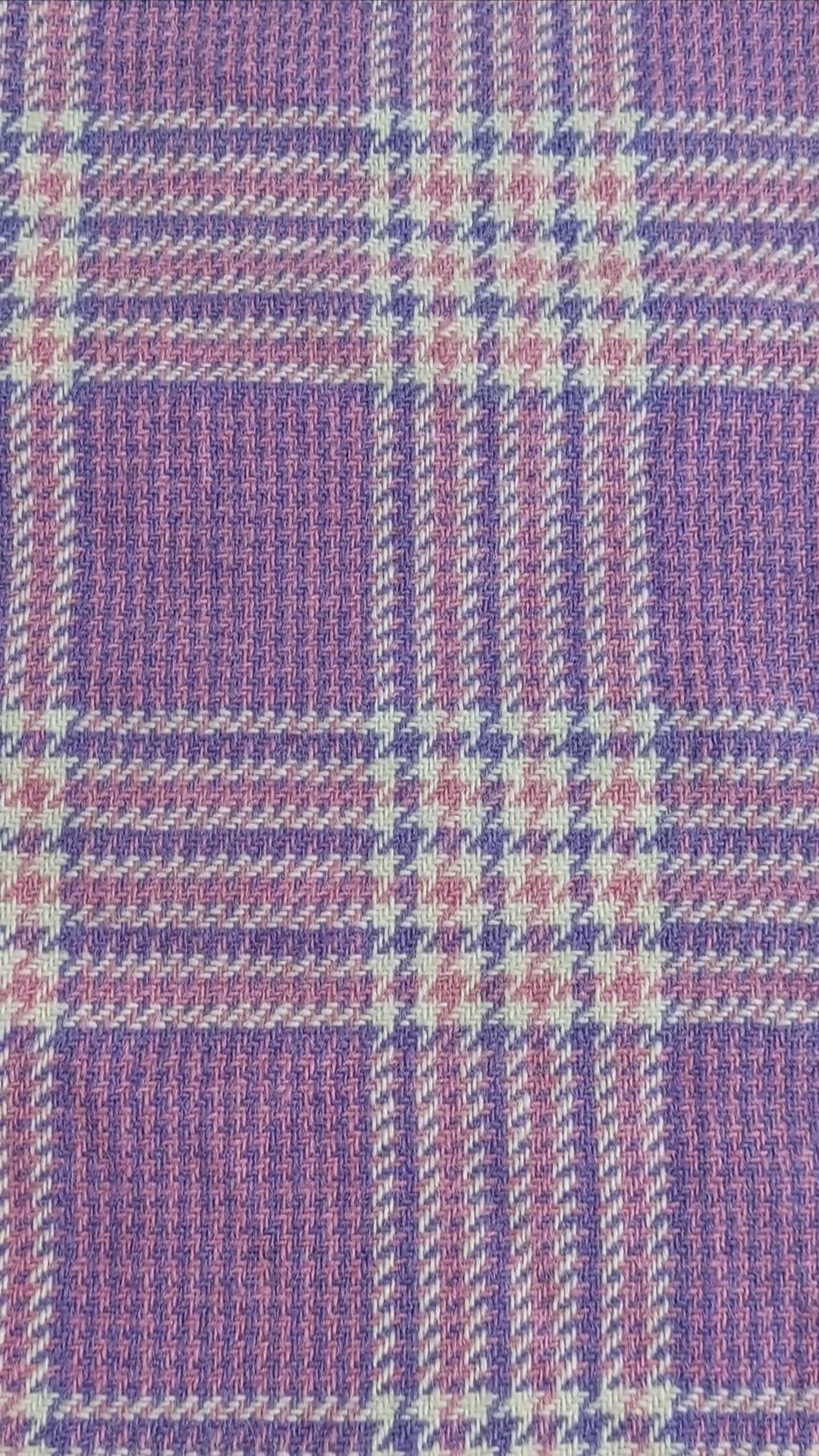 1.4m Clueless Purple Wool Glen Plaid