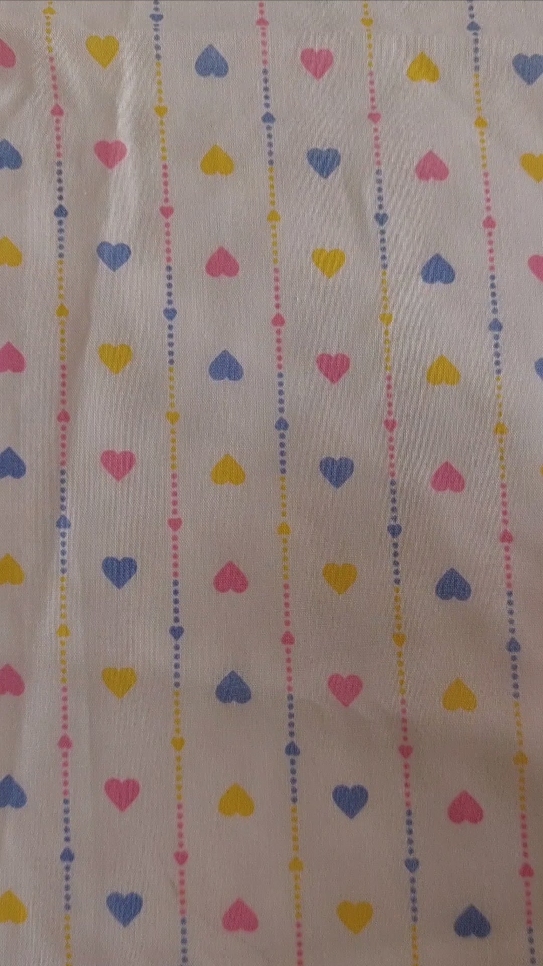 1.37m 90s Baby Love Hearts Cotton