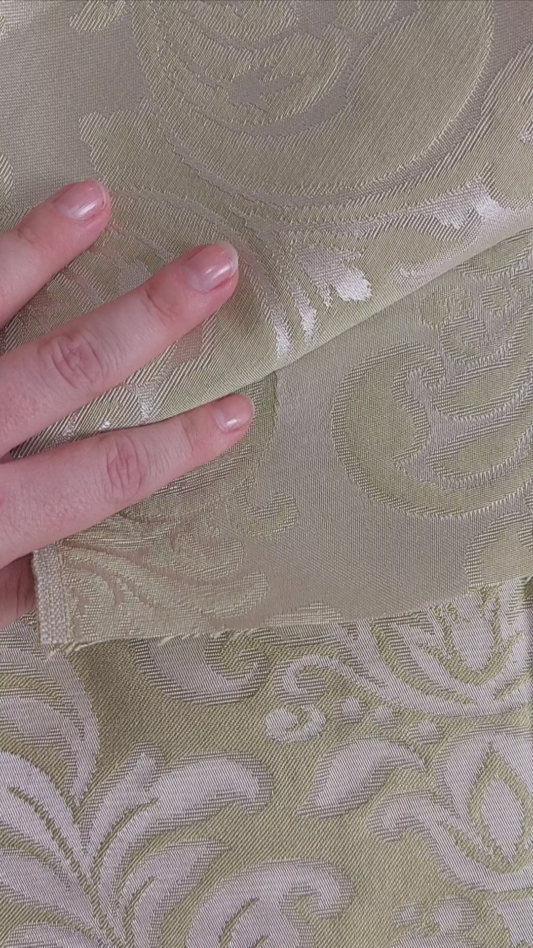 1.45m Royal Hall Metallic Mint Green Antique Damask
