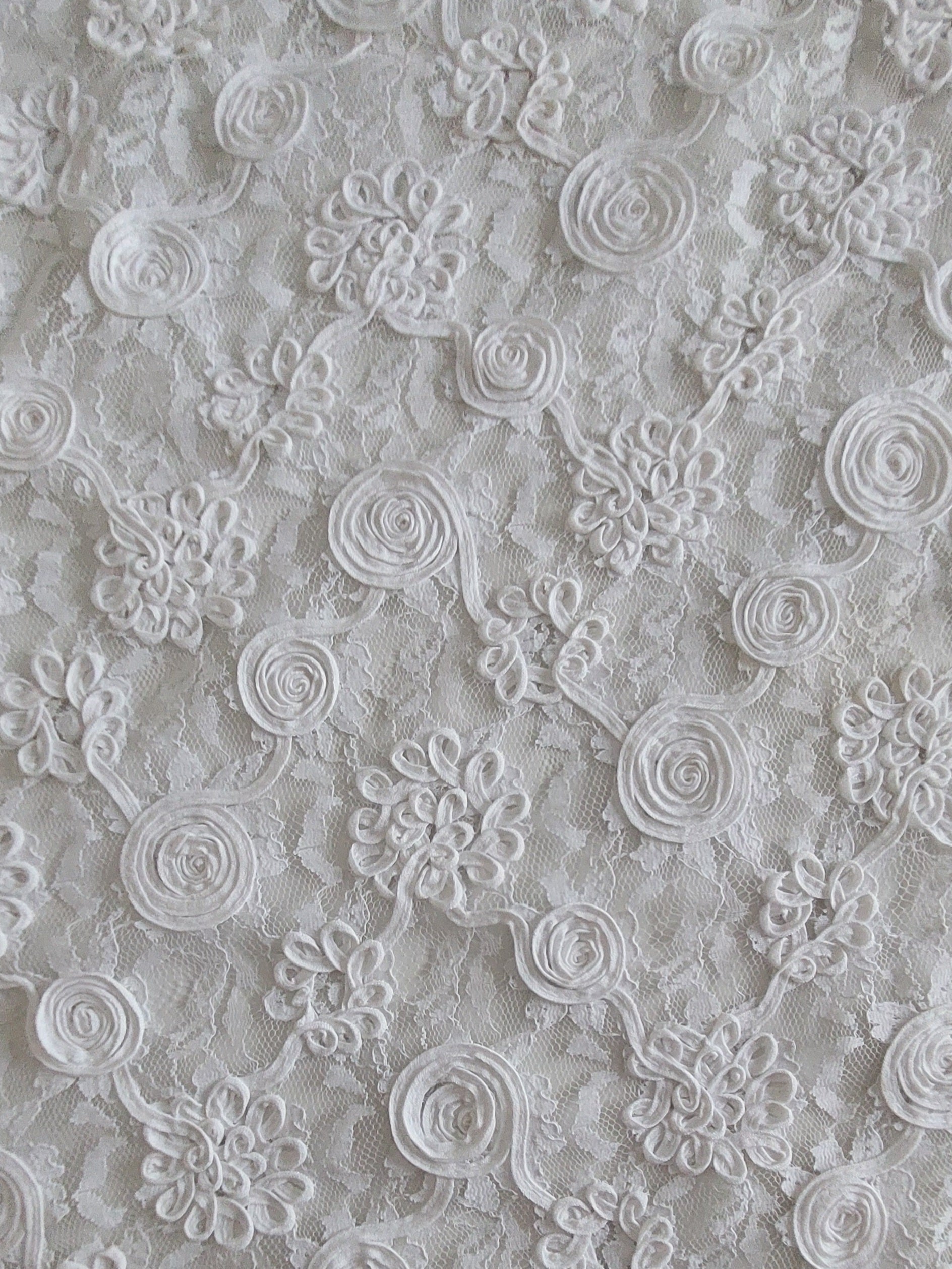 1.3m Henderson's 1960's Embroidered White Bridal Lace