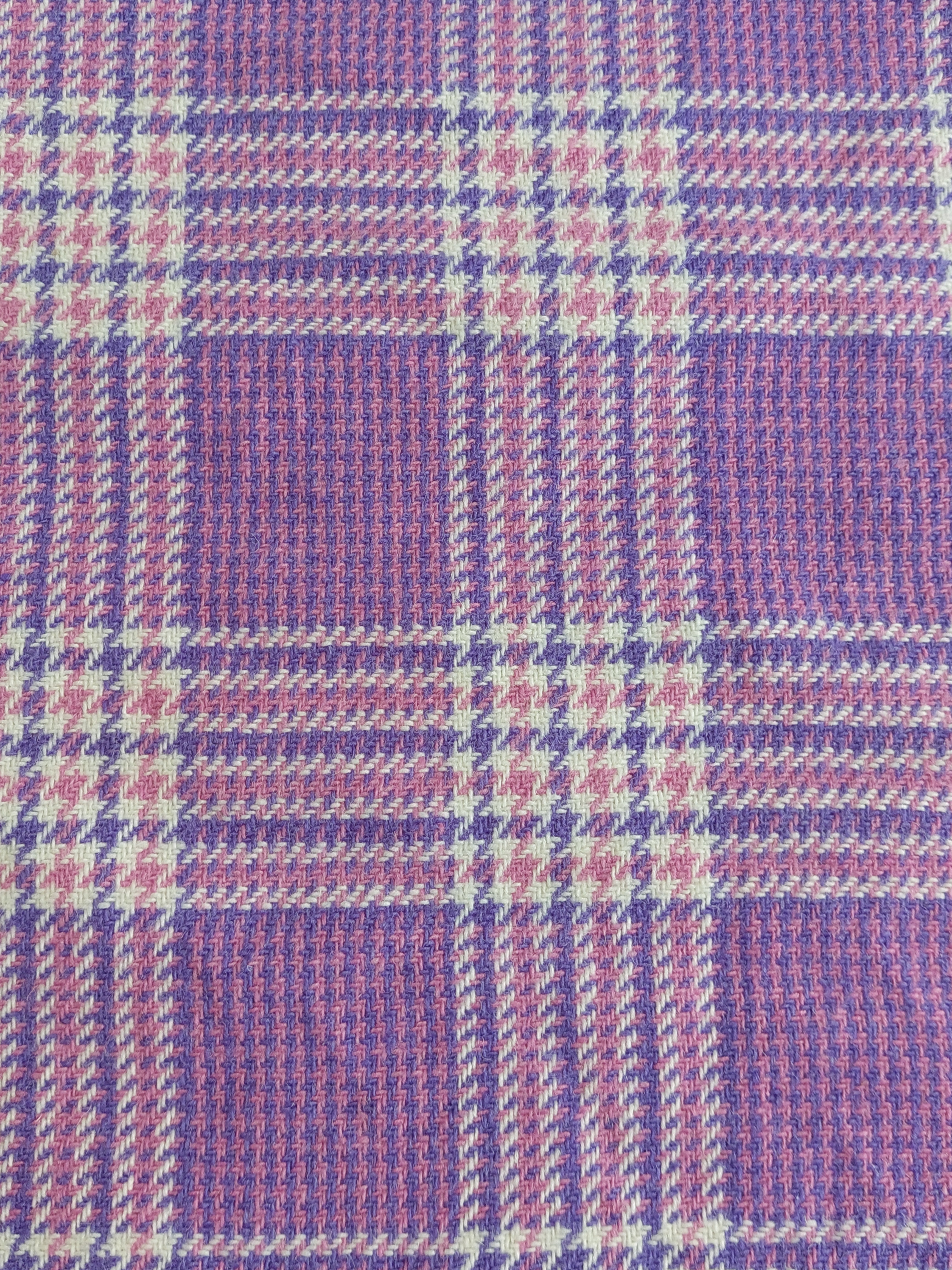 1.4m Clueless Purple Wool Glen Plaid